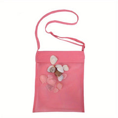 Kids' Shell Storage Bag for Beach Travel & Toys, Adjustable Strap & Shoulder Bag