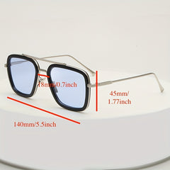 Men's Vintage Metal Frame Sunglasses Retro Toad Mirror