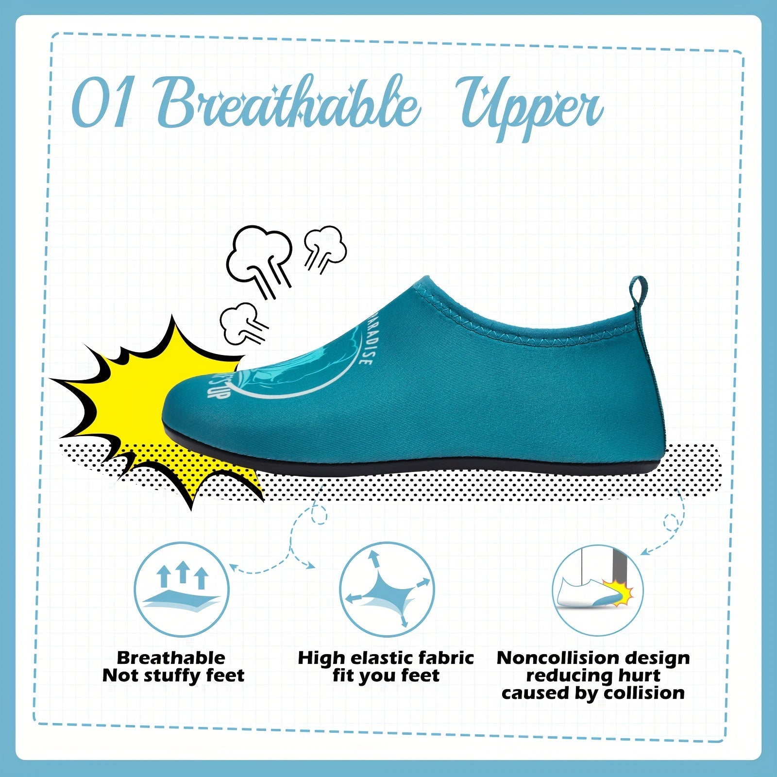Boys Quick Dry Water Socks Non Slip for Summer Outdoor Activities