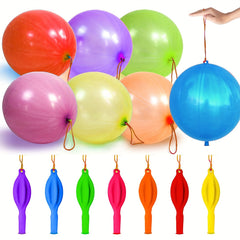 46pcs Punch Balloons Assorted Party Favors Bounce Balloons For Birthday Party