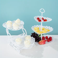 1pc Cake Stand & Dessert Display for Tea Time Snacks Various Styles