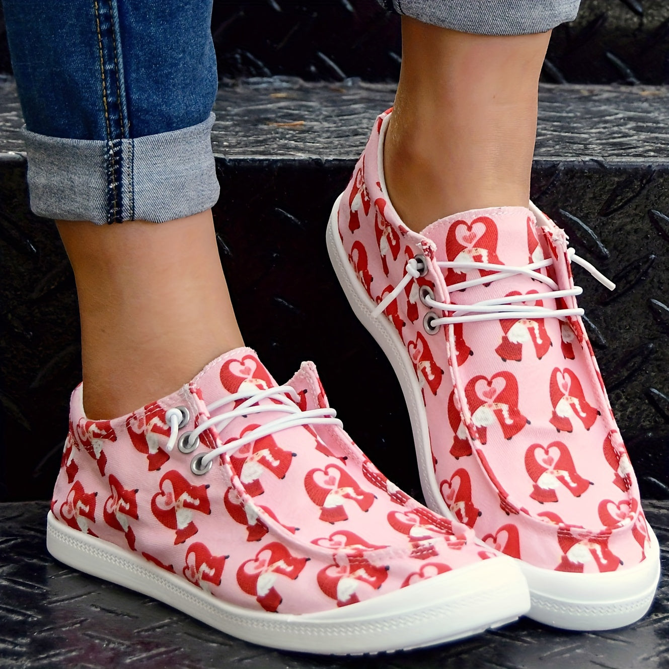 Women's Casual Canvas Shoes Lightweight Slip On Sport Shoes