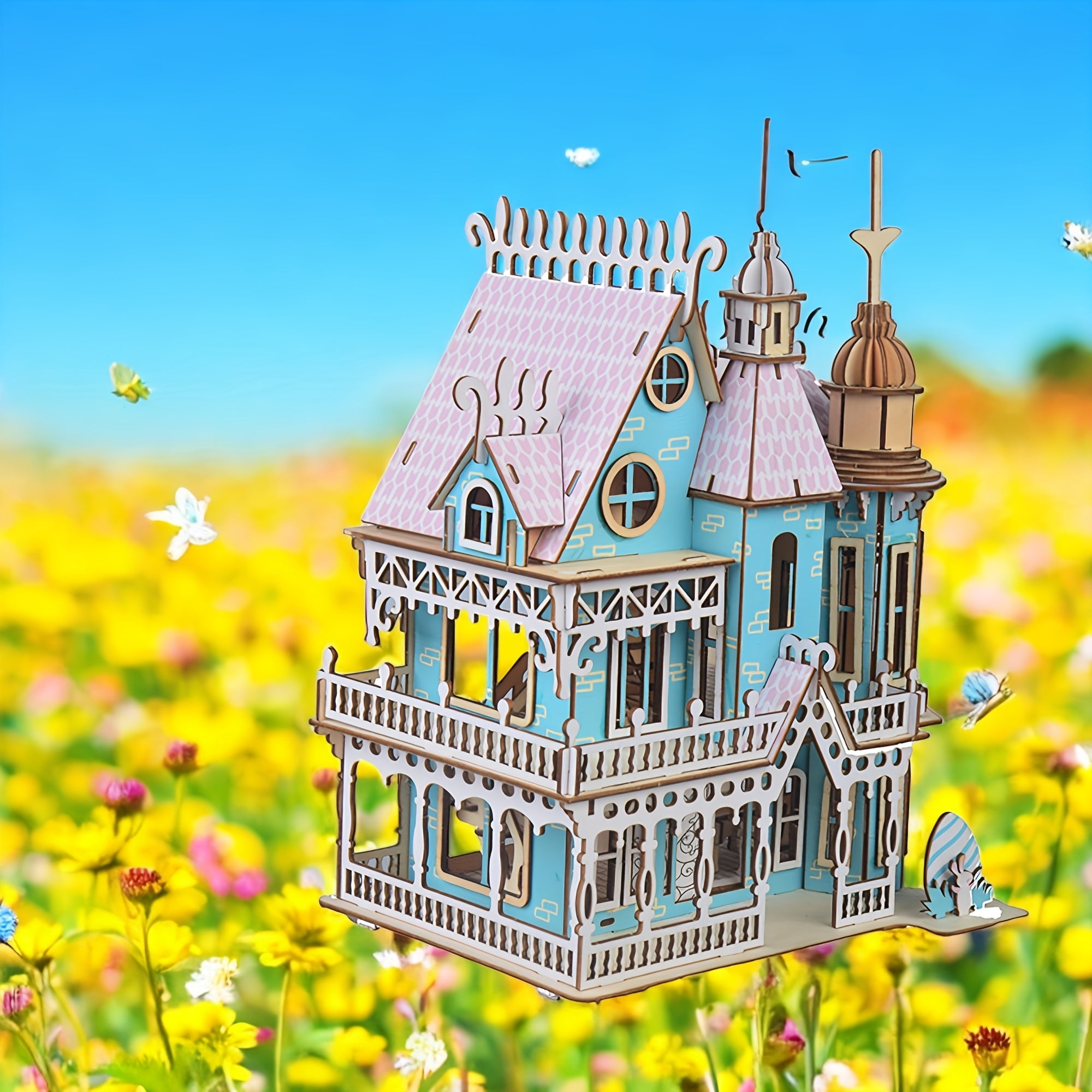Dream Villa DIY 3D Wooden Puzzle Model