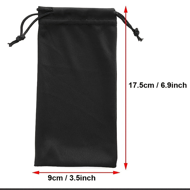 4X Microfiber Sunglasses Cleaning & Storage Pouch