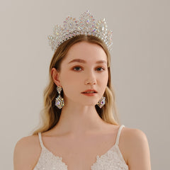 Rhinestone Princess Crown Tiara Head Accessory for Prom Bridal Party
