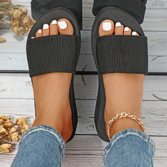 Women's Platform Sandals Open Toe Thick Bottom Non slip Beach Shoes