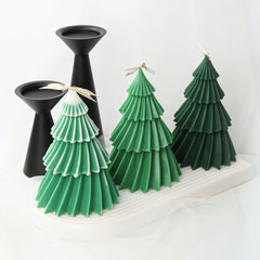 DIY Epoxy Resin Mold Origami Christmas Tree Candle Ornament