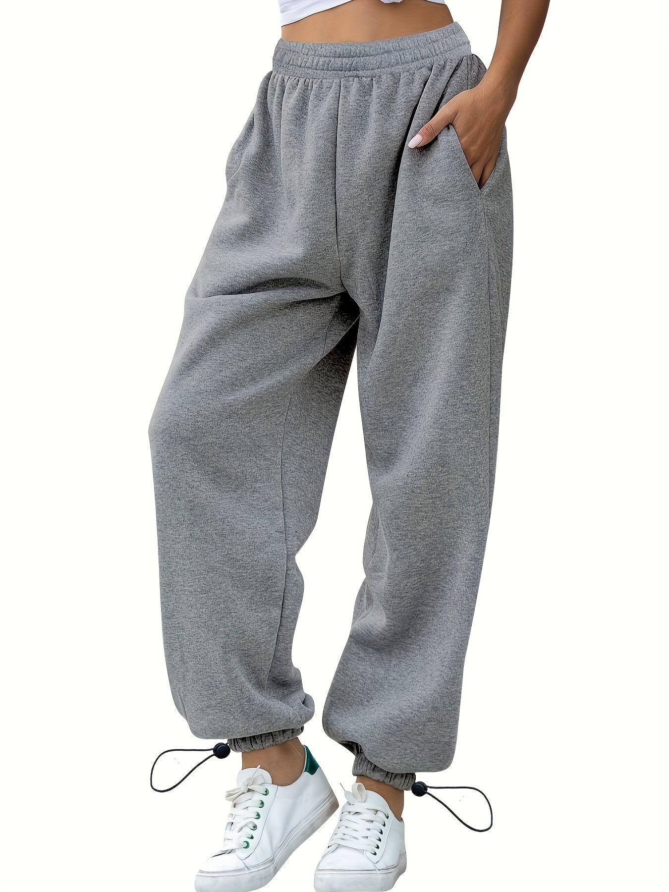 Women's Elastic Waist Athletic Joggers