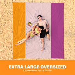 Large Beach Blanket Waterproof Sandproof Lightweight Mat