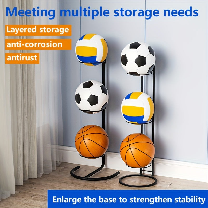 Home Basketball Storage Rack Football Volleyball Shelf