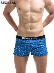 Men's Colorful Polka Dots Comfy Shorts Loose Pajama Bottoms