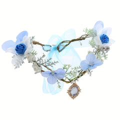 1pc Girl's Simulated Rose Fairy Garland for Christmas Wedding Party