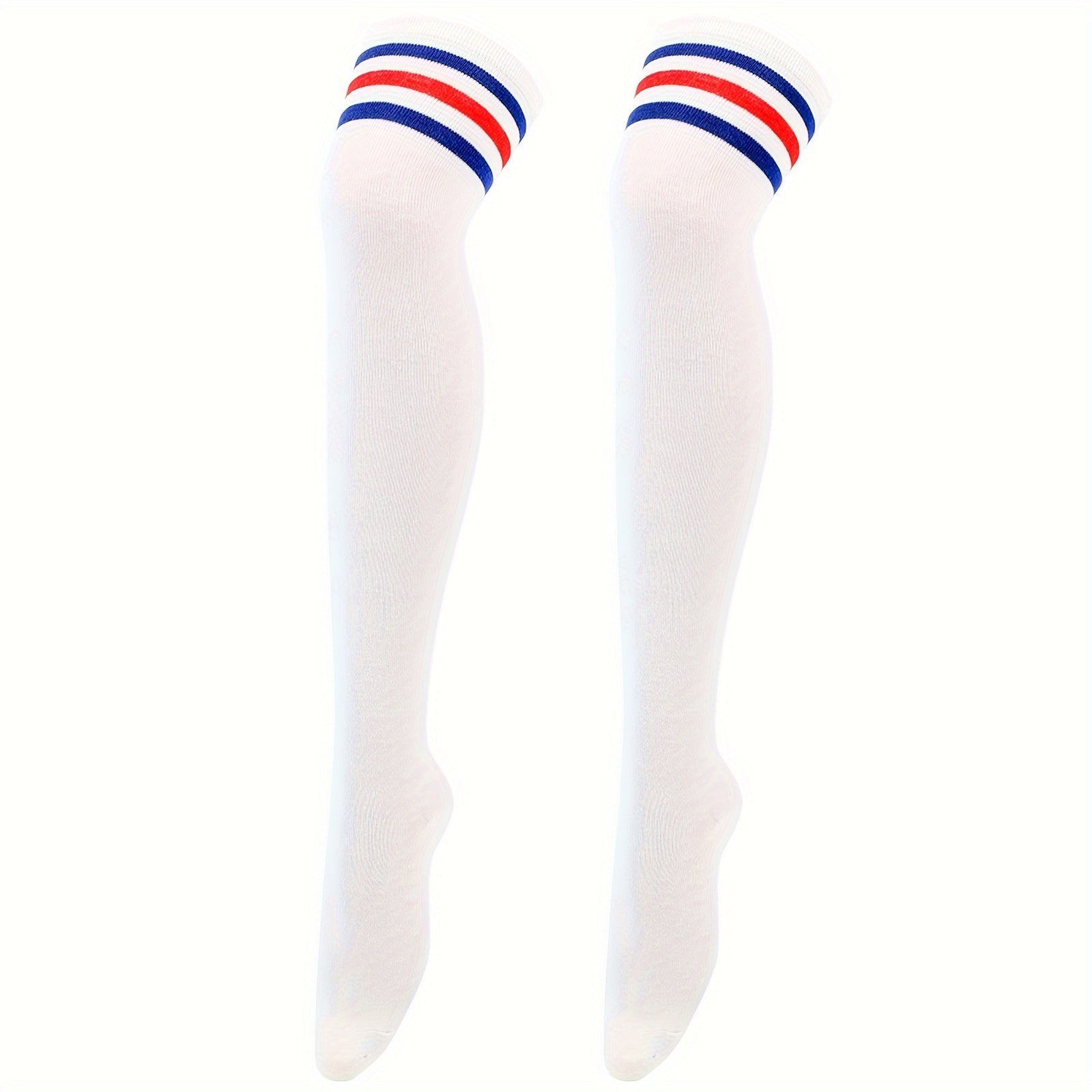 Striped Thigh High Socks Women's Stockings