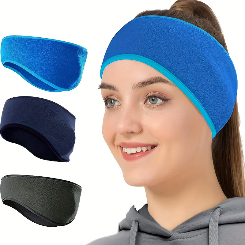 3PCS Winter Fleece Earmuffs for Men Women & Kids - Skiing Running Cycling