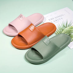 Waterproof Non slip Cloud Slides Slippers Letter Graphic Beach Slides