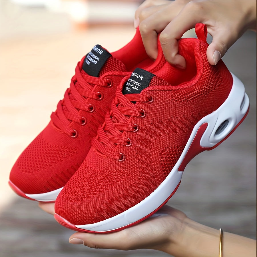 Women's Mesh Breathable Air Cushion Tennis Sports Shoes Lightweight