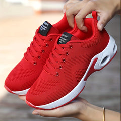 Women's Mesh Breathable Air Cushion Tennis Sports Shoes Lightweight