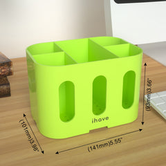 5 Compartment Pen Holder for Desk and Wall