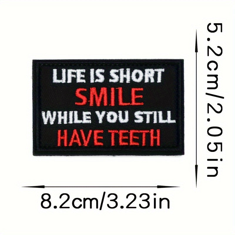 15pcs Embroidery Patches Applique Morale Patches for Vest Hat Jacket