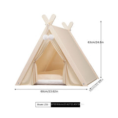 Pet Teepee Portable Pet Tents For Small Dogs Or Cats Puppy Sweet Bed