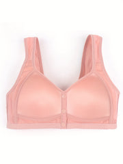 2pcs Front Closure Wireless Push Up Bras Women's Lingerie & Underwear
