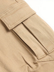 Boys Khaki Cotton Joggers for All Seasons