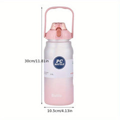 Gradient Leakproof Water Bottle with Straw 2L 68oz