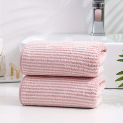 Striped Pattern Hand Towel Bath Towel Soft Skin-friendly Face Towel