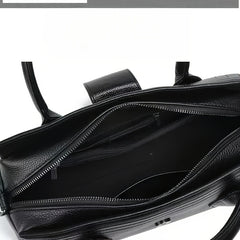 Women's Leather Handbag Solid Zipper Closure Tote