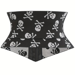 Skull Pattern Tummy Wrap Slim Girdle Belt Cincher Women's Underwear
