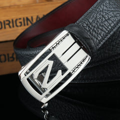 Men's Wild Style Hollow Automatic Buckle Belt 304 Stainless Steel Buckle