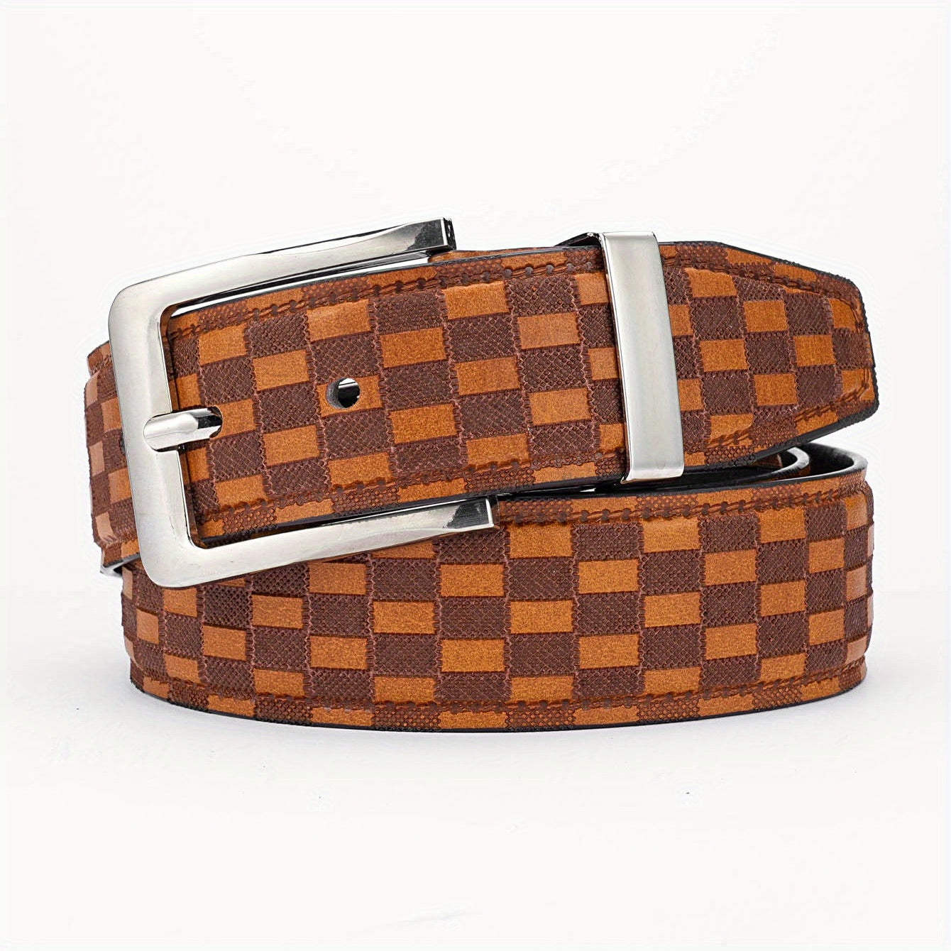 PU Striped Belt Accessories For Men