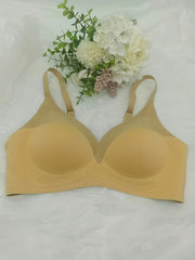 Striped Wireless Push Up Bra - Comfy & Breathable