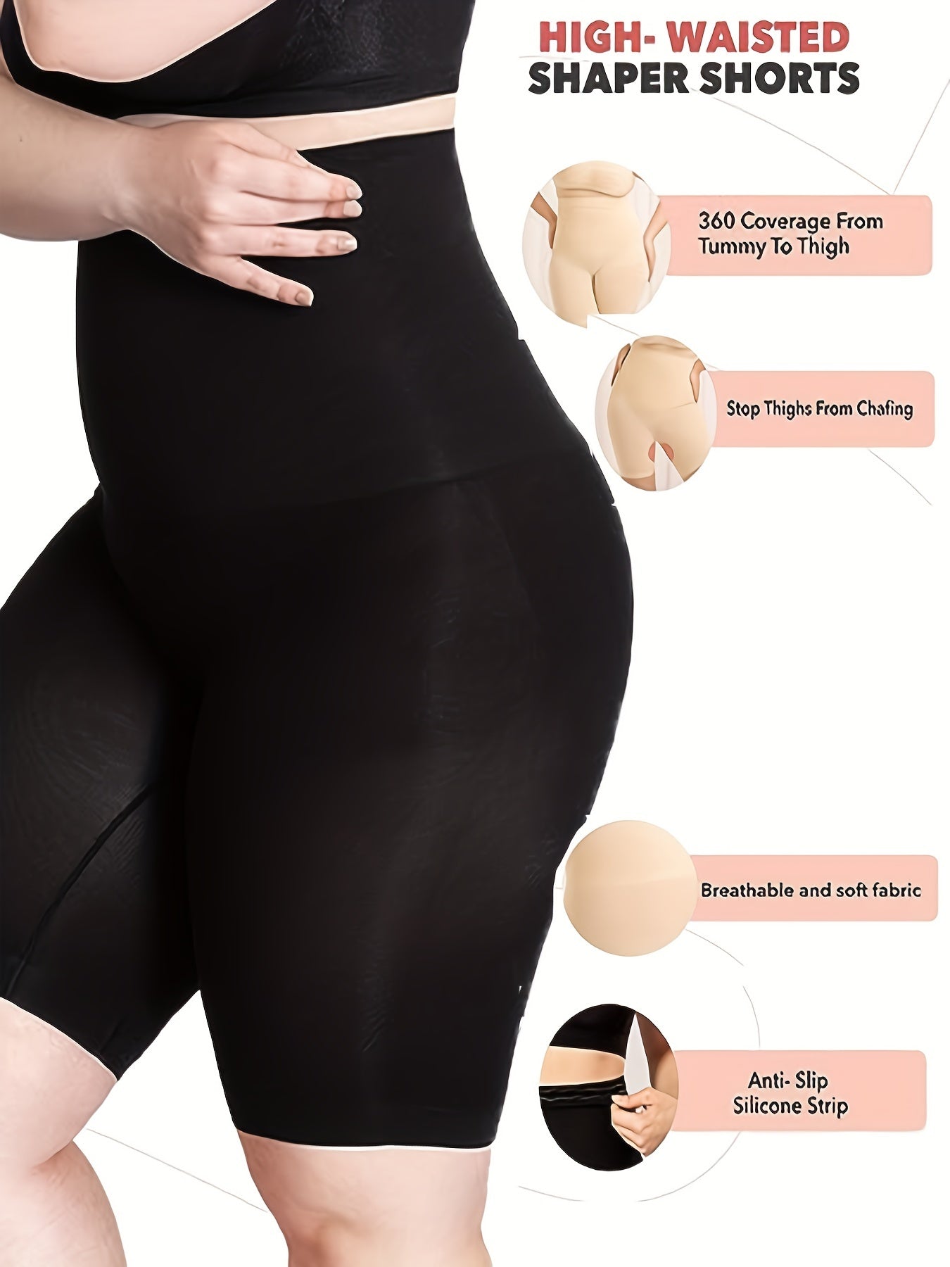 High Waist Shaping Shorts Tummy Control Compression Slimming Shorts
