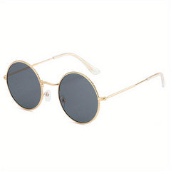 Retro Metal Round Frame Sunglasses