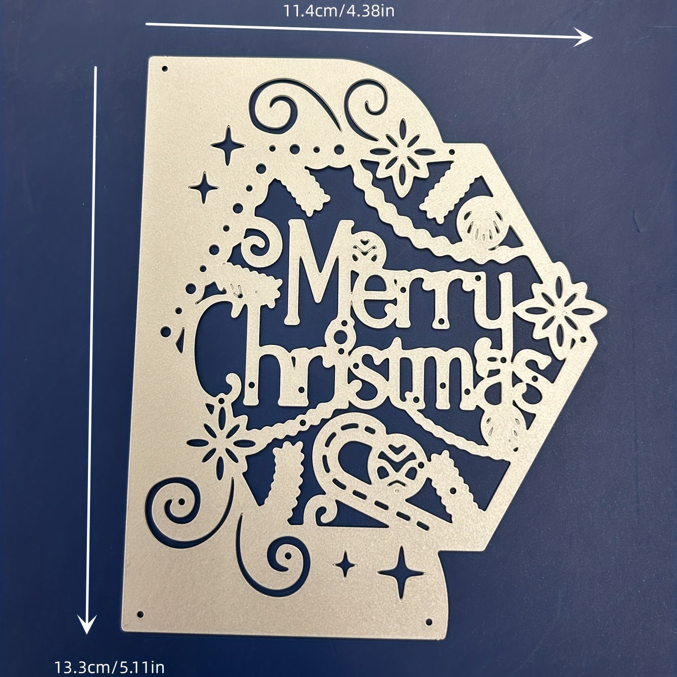 1pc Merry Christmas Cutting Die DIY Metal Embossing Scrapbooking