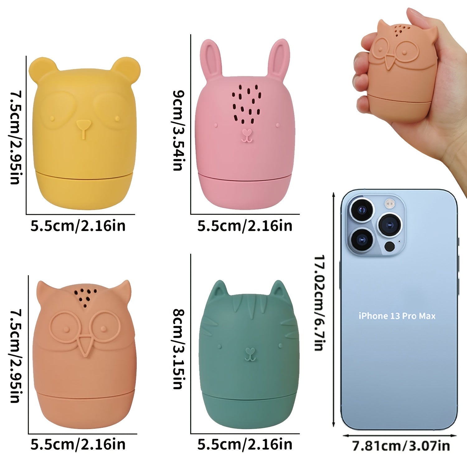 Soft Animal Toys Silicone Bath Toys Rabbit Panda Owl Kitten Designs Boys Girls