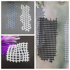 Honeycomb Grid Fishnet Metal Cutting Dies Stencil for Cards Scrapbooking DIY