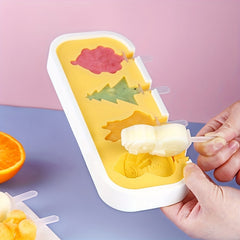 Cartoon Popsicle Mold Silicone Ice Pop Molds Summer Kitchen Gadgets
