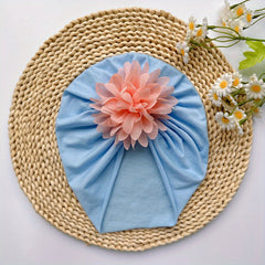 Soft Elastic Turban for Baby Girls Flower Headband