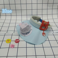 Colorful Matching Summer Kids Sun Hat w/ Large Brim
