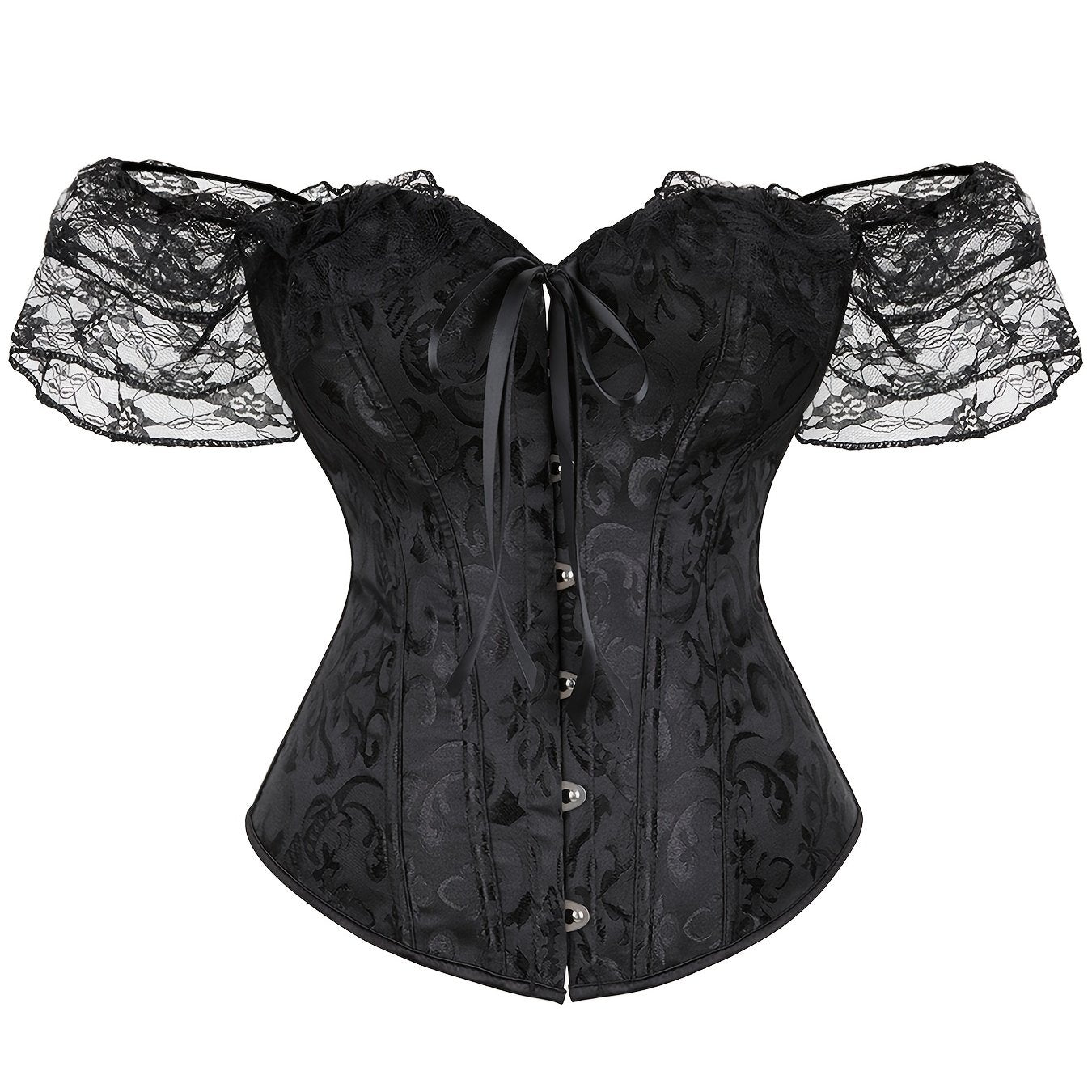 Lace Corset Bustier Tummy Control Body Shaper Women's Lingerie
