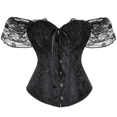 Lace Corset Bustier Tummy Control Body Shaper Women's Lingerie