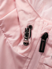 Colorblock Zip Up Hooded Jacket