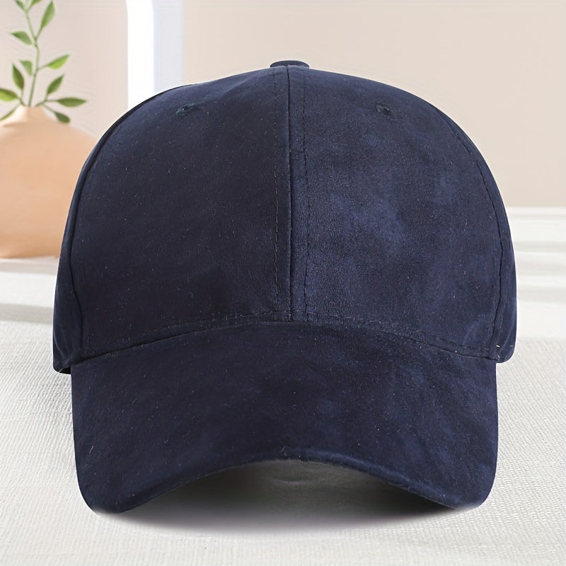Suede Fleece Baseball Cap Sun Protection Hat