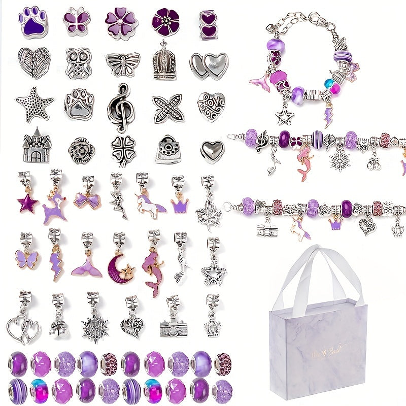 Children's Crystal Loose Bead Bracelet DIY Accessories Pack