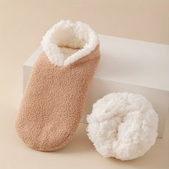 Plush Ankle Socks Women's Stockings Soft & Warm Low Cut Hosiery