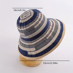 Vintage Bucket Hat for Women Travel Beach Sunscreen