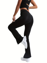 High Waist Flared Yoga Pants High Stretch Fitness Leggings