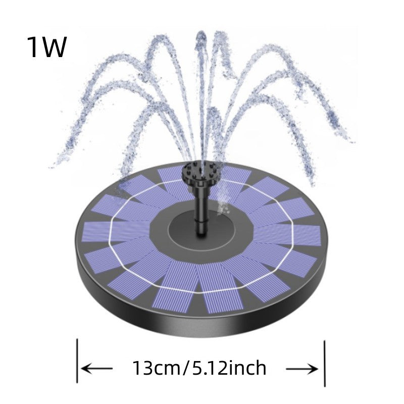 Solar Fountain Pump 1.5W with 6 Nozzles